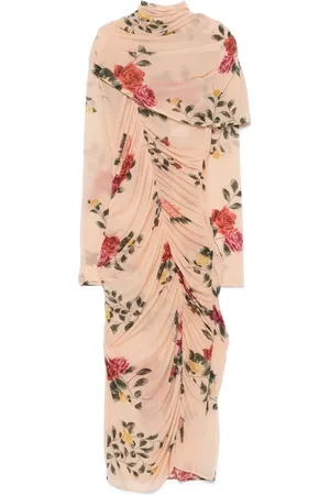 MAGDA BUTRYM Kleedjes, Dames, Veelkleurig, S, Beige Jurk