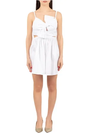 Elisabetta Franchi Kleedjes, Dames, Wit, XS, Elegante Jurk van