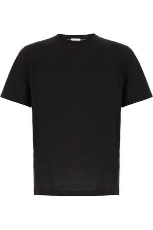 Saint Laurent Tops, Heren, Zwart, XL, Katoen, Casual Katoenen T-shirt voor Mannen