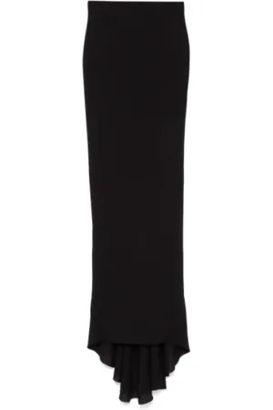 Rick Owens Rokken, Dames, Zwart, S, Zwarte Pillar Rok