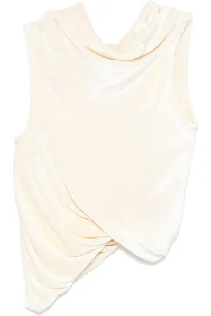 Rick Owens Tops, Dames, , M, Champagne Mouwloze Top