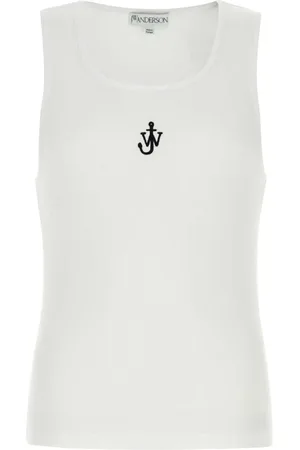 J.W.Anderson Tops, Heren, Wit, M, Katoen, Wit Katoenen Tank Top