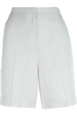 Calvin Klein Korte broeken, Dames, Wit, M, Casual Bermuda Schoenen voor Vrouwen