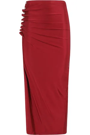Paco rabanne Rokken, Dames, Rood, XS, Stijlvolle Rok voor Vrouwen