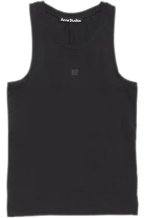 Acne Studios Tops, Dames, Zwart, 2Xl, Katoen, Zwarte T-shirt & Polo Collectie