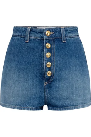 Elisabetta Franchi Korte broeken, Dames, Blauw, W28, Stijlvolle Shorts voor Vrouwen