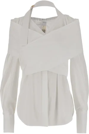 Patou Blouses & Shirts, Dames, Wit, M, Witte Shirt voor Mannen