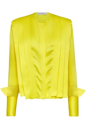 MVP Wardrobe Blouses & Shirts, Dames, Geel, XS, Katoen, AVA Shirt