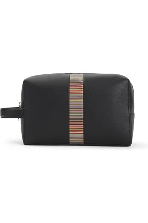 Paul Smith Tassen, Heren, Zwart, ONE Size, Leer, Zwarte Beauty Case Heren Accessoires