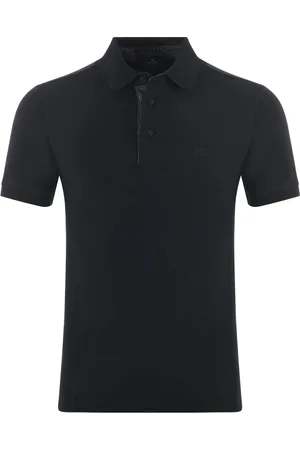 Etro Tops, Heren, Zwart, M, Katoen, Stijlvol Bedrukt T-shirt Polo