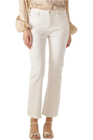 Janice Jeans, Dames, Wit, W32, Witte Mom Jeans voor zonnige dagen