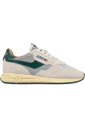 Autry Schoenen, Heren, Grijs, 41 EU, Reflecterende Lage Sneakers in Zilver
