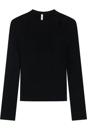 Imperial Truien, Dames, Zwart, M, Polyester, Stijlvolle Gebreide Collectie