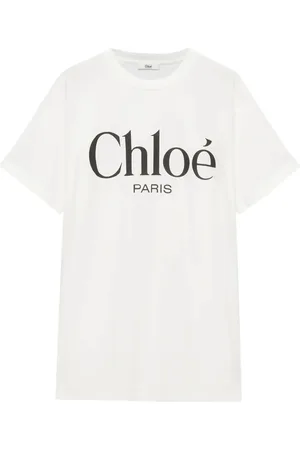 Chloé Tops, Dames, Wit, M, Katoen, Witte T-shirt voor vrouwen