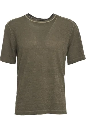 TRANSIT Tops, Heren, Groen, L, Hennep, Groene Hennep T-shirt Casual Stijl