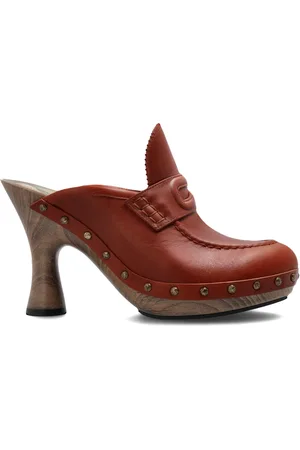 Burberry Schoenen, Dames, Bruin, 37 EU, Leer, Met hakken muiltjes Potter