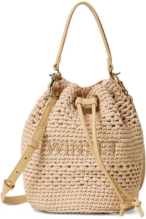 Twin-Set Tassen, Dames, , ONE Size, Gehaakte Gebreide Trekkoordtas