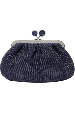 Max Mara Tassen, Dames, Blauw, ONE Size, Katoen, Blauwe Pasticcino tas kleine clutch