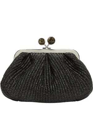 Max Mara Tassen, Dames, Zwart, ONE Size, Katoen, Zwarte Pasticcino tas kleine clutch