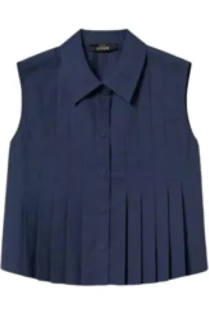 Twin-Set Blouses & Shirts, Dames, Blauw, M, Diepblauwe Shirt Elegant Comfortabele Styling