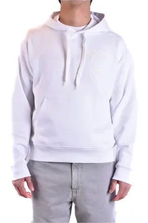 Moschino Sweatshirts & Hoodies, Heren, Wit, M, Stijlvolle Sweatshirts en Hoodies