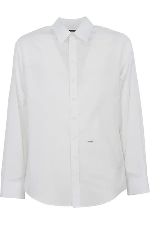 Dsquared2 Overhemden, Heren, Wit, XS, Casual Heren Overhemden Collectie