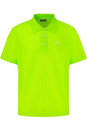 Dior Tops, Heren, Groen, L, Katoen, Groen Katoenen Poloshirt met Logo