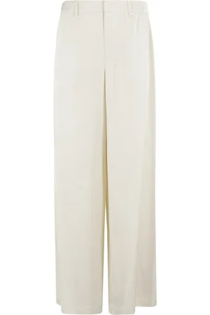 Isabelle Blanche Broeken, Dames, Wit, S, Hoge taille rechte pijp broek