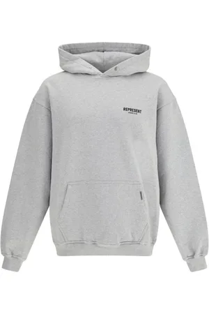 Represent Sweatshirts & Hoodies, Heren, Grijs, L, Katoen, Club Hoodie met Kangaroo Pocket