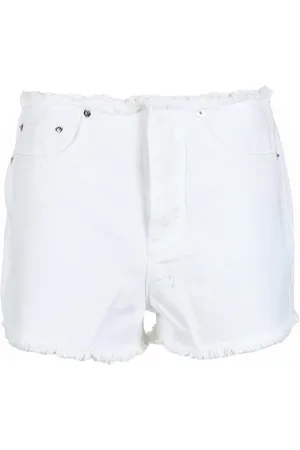 Michael Kors Korte broeken, Dames, Wit, W25, Katoen, Katoenen shorts voor heren