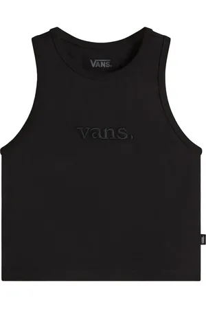 Vans Tops, Dames, Zwart, M, Katoen, Racer Tank Top