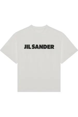Jil Sander Tops, Dames, Wit, M, Korte mouwen ronde hals T-shirt