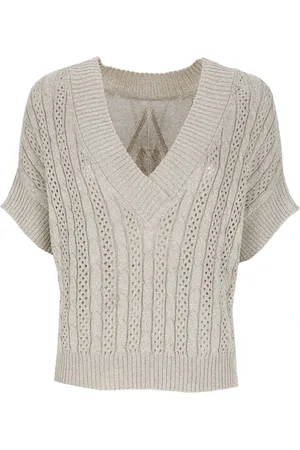 D.EXTERIOR Truien, Dames, , S, Viscose Trui met Geweven Patroon