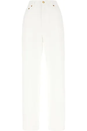Golden Goose Jeans, Dames, Wit, W28, Denim, Rechte Denim Jeans voor vrouwen
