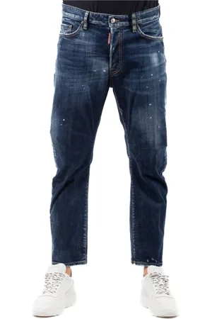 Dsquared2 Jeans, Heren, Blauw, XS, Denim, Stijlvolle Denim Jeans