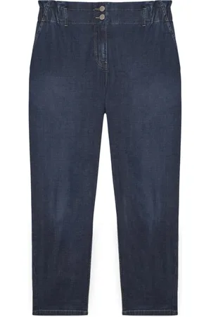 Fiorella rubino Jeans, Dames, Blauw, 2Xl, Katoen, Donkerblauwe Balloon-Jeans