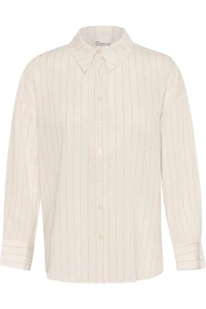 My Essential Wardrobe Blouses & Shirts, Dames, , XL, Klassieke Blouse Oatmeal Melange