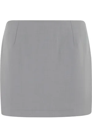 Herskind Rokken, Dames, Grijs, S, Polyester, Grijze Debby Rok met Zakken