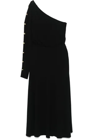 Elisabetta Franchi Kleedjes, Dames, Zwart, S, Zwarte Lange Jurk