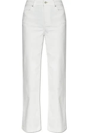 Paul Smith Jeans, Dames, Wit, W26, Katoen, Jeans met rechte pijpen