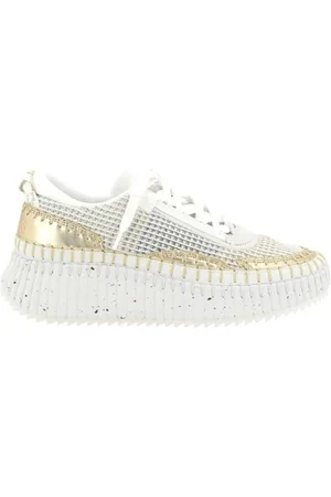 Chloé Schoenen, Dames, Wit, 37 EU, Witte Sneakers Stijlvol Ontwerp Casual Uitstapjes