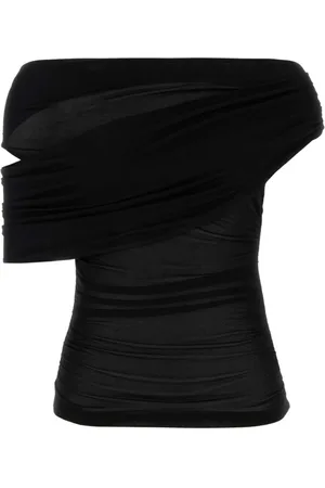 BLUMARINE Tops, Dames, Zwart, S, Zwarte Jersey Top