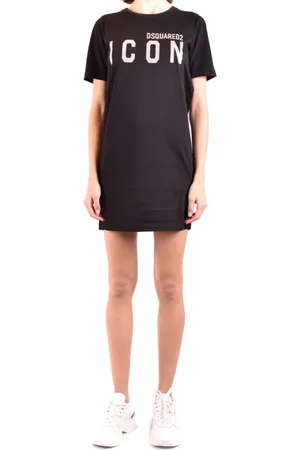 Dsquared2 Kleedjes, Dames, Zwart, S, Stijlvolle Jurken voor Vrouwen