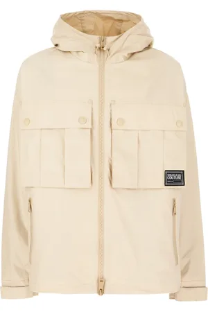 VERSACE Jassen, Heren, , XL, Katoen, Stijlvolle Lichtgewicht Katoenen Jas voor Mannen