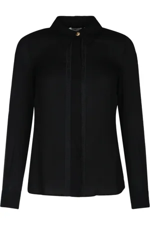 Elisabetta Franchi Blouses & Shirts, Dames, Zwart, S, Shirt met Logodetail