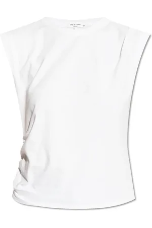 RAG&BONE Tops, Dames, Wit, S, Katoen, Mouwloos T-shirt