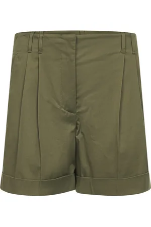 Max Mara Korte broeken, Dames, Groen, S, Stijlvolle Studio Shorts