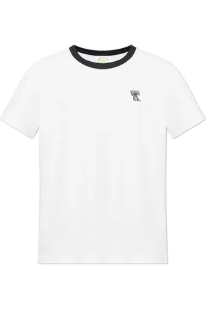 Acne Studios Tops, Heren, Wit, L, Katoen, Wit T-shirt met relaxte pasvorm
