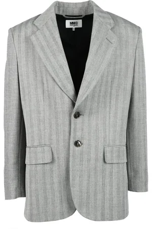 Maison Margiela Jassen, Heren, Grijs, M, Polyester, Jas