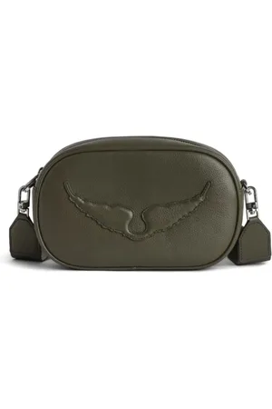 Zadig & Voltaire Tassen, Dames, Bruin, ONE Size, Militair Groene Rock Schoudertas